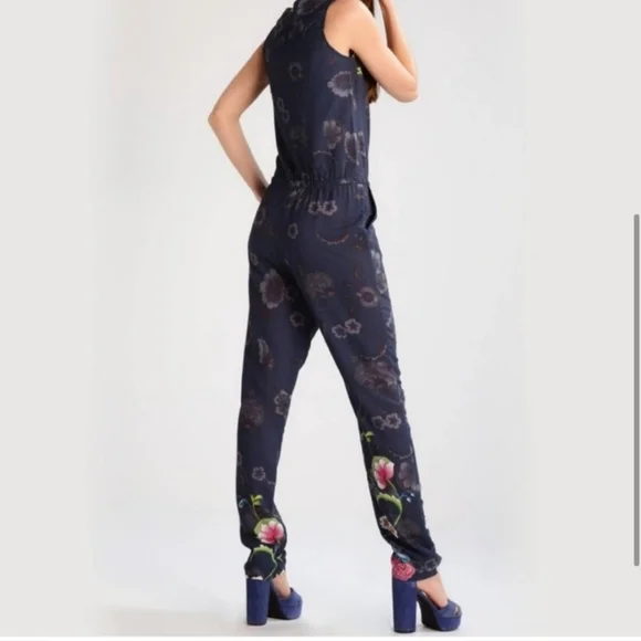 Desigual Floral Print Mono Robin Jumpsuit